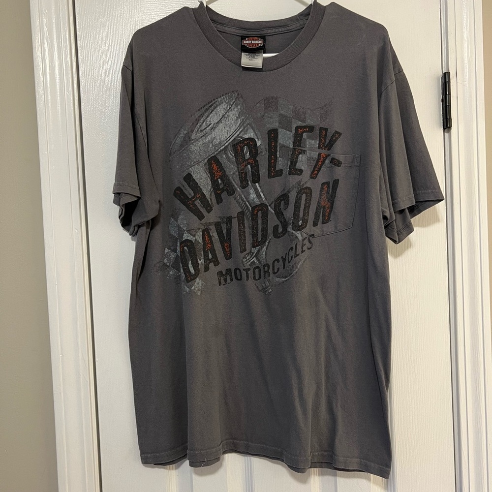 Harley-Davidson Gray Short Sleeve Tee Classic Style